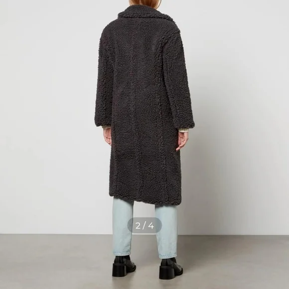 UGG Gertrude Teddy Sherpa Coat Size Small - Picture 2 of 16